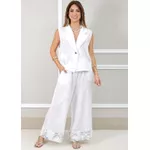 Conjunto Yasmin Linho Italiano Branco 