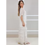 Vestido Pietra Seda Italiana Off White .