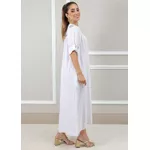 Vestido Glaucia Linho Italiano Branco