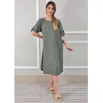 Vestido Flávia Verde Militar