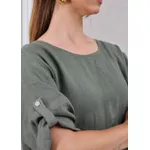 Vestido Flávia Verde Militar