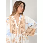 Vestido Fabiana Viscose Italiana Bege