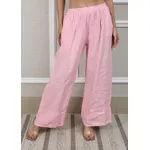 Calça Zara Linho Italiano Rosa Bebê