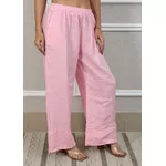 Calça Zara Linho Italiano Rosa Bebê