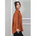 Camisa Monica Linho Italiano Terracota