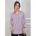Camisa Monica Linho Italiano Rosa Bebe