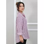 Camisa Monica Linho Italiano Rosa Bebe