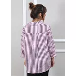 Camisa Monica Linho Italiano Rosa Bebe
