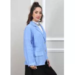 Blazer Daniele Linho Italiano Azul Hortência