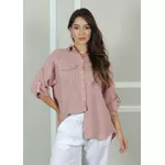 Camisa Clássica Linho Italiano Rosê