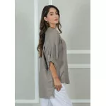 Camisa Clássica Linho Italiano Fendi