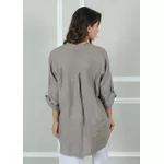 Camisa Clássica Linho Italiano Fendi