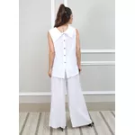 Conjunto Marina Linho Italiano Branco 