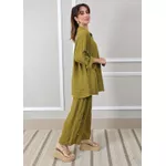 Conjunto Antonia Linho Italiano Verde Pistache 
