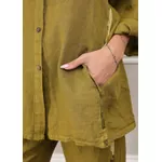 Conjunto Antonia Linho Italiano Verde Pistache 