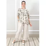 Conjunto Carla Linho Italiano Bege