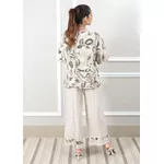 Conjunto Carla Linho Italiano Bege
