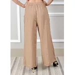 Calça Heloisa Linho Italiano Caramelo
