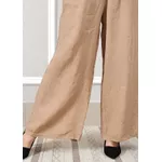 Calça Heloisa Linho Italiano Caramelo