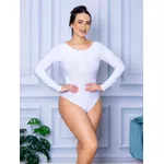 Body Feminino Manga Longa Aberta Branco