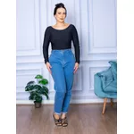 Body Feminino Manga Longa Aberta Preta