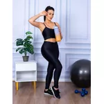 Calça Legging Fitness Cirre 3D Cós Cruzado Preta