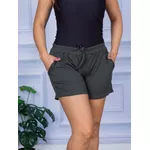 Short Canelado com Bolso Verde Militar