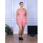Conjunto Shorts e Top Alça Suplex Rosa