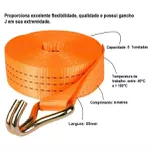 Cinta Amarração Carga 5T x 9m x 50mm Rabicho J