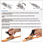 Cinta com Catraca para Amarração de Cargas 680kg x 25mm x 4,5m