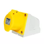 Tomada Sobrepor 2P+T 16A 4H Amarelo OMG-3004