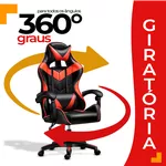 Cadeira Gamer OT-OC1A ÔMEGA Couro Sintético