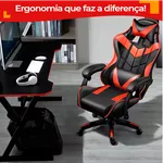 Cadeira Gamer OT-OC1A ÔMEGA Couro Sintético