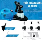 Pistola Elétrica Pulverizadora Para Pintura 650w 