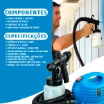 Pistola Elétrica Pulverizadora Para Pintura 650w 