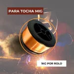 1kg Arame Solda Mig ER70S-6 A.C. 0,8mm Revestido uso com Gás Ômega