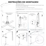 Ombrelone Lateral 3M para Piscina, Jardim e Área Gourmet