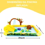 Piscina Inflável Playground Bichinhos Ômega