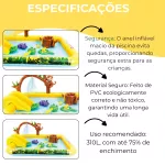 Piscina Inflável Playground Bichinhos Ômega