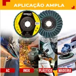 Disco Flap Manta Abrasiva 4.1/2" x 7/8"