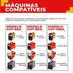 Tocha Plasma P80 5M Conexão M16 x 1,5mm 2 Pinos Ômega