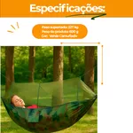 Rede de Descanso com Mosquiteiro 2,60 x 1,40m
