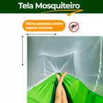 Rede de Descanso com Mosquiteiro 2,60 x 1,40m
