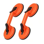 Kit 2 Ventosa Dupla Plástico 80kg Ômega