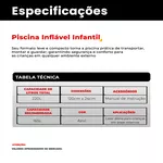 Piscina Infantil Inflável 1.2m x 24cm 220L Jilong Avenli