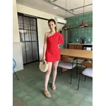 Macaquinho Nula Manga Vermelho