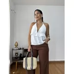 Blusa Frente Única Babado Off