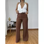 Pantalona Alfaitaria Eloá Marrom