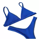 Biquini Basic Azul Bic Colméia Asa Delta