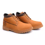 Bota Casual Masculina de Couro - Campolina Mostarda